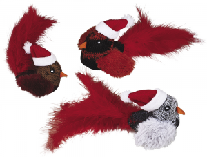 Nobby Xmas Plush Bird with catnip - rotaļlieta kaķiem 1 gab.