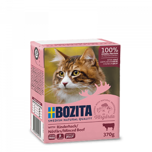 Bozita Feline Minced Beef - liellops želējā 6 x 370g