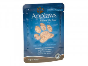 Applaws Cat Tuna Fillet with Sea Bream 6 x 70g