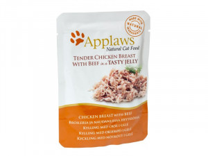 Applaws Cat Chicken Breast with Beef in Jelly 6 x 70g