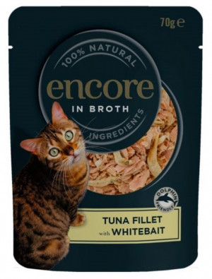 Encore Cat konservi kaķiem ar tunci un mailīti 6 x 70g