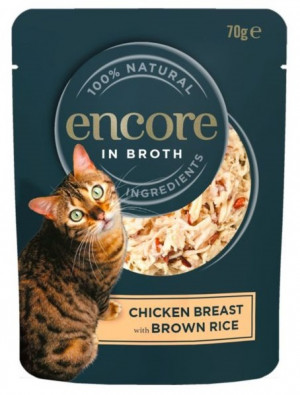 Encore Cat Chicken with Brown Rice 6 x 70g