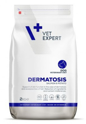 4T Veterinary Diet Dermatosis Dog Salmon&Potato  12kg Cena norādīta par 1 gb. un ir spēkā pasūtot 2 gb.