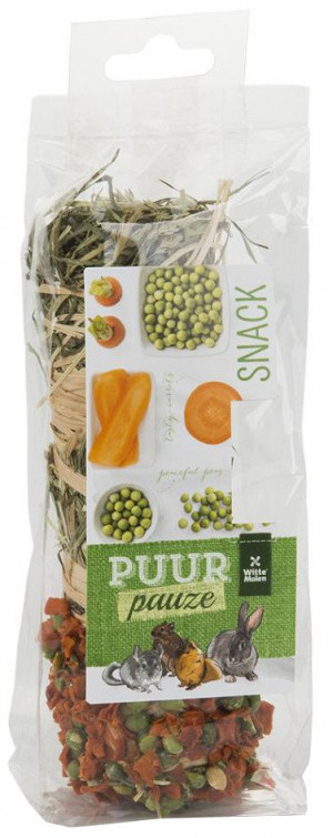 Witte Molen Puur HAY STICK CARROT & PEAS 70g