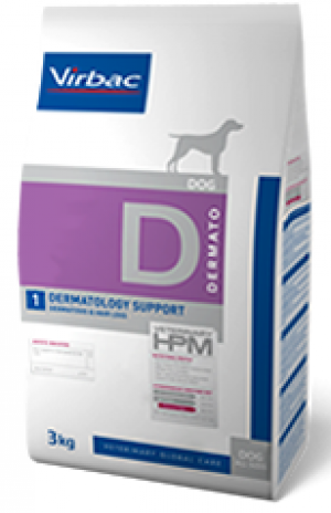 VIRBAC HPM DIET DOG DERMATOLOGY SUPPORT - sausā barība suņiem 3kg