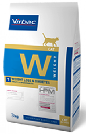 VIRBAC HPM DIET CAT WEIGHT LOSS & DIABETES - sausā barība kaķiem 1,5kg