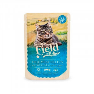 Sam´s Field CAT POUCH White Fish/Green Peas - konservi kaķiem 12 x 85g