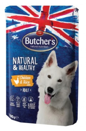 Butcher's DOG N&H pouch chicken - konservi suņiem 100g Cena norādīta par 1 gb. un ir spēkā pasūtot 12 gb.