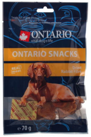 Gardums suņiem : Ontario Dry Rabbit Fillet 3 x 70g