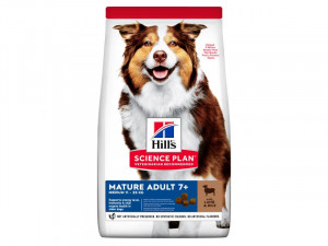 HILLS SP Hill's Science Plan™ MEDIUM MATURE ADULT 7+ ar jēru un rīsiem 2,5kg