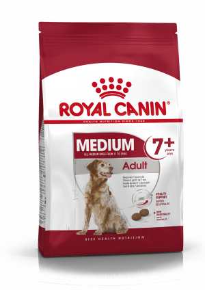 Royal Canin SHN Medium Adult (7+) 15 kg Cena norādīta par 1 gb. un ir spēkā pasūtot 2 gb.
