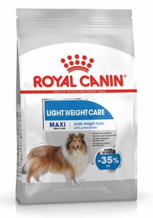 Royal Canin CCN MAXI LIGHTWEIGHT CARE 12kg Cena norādīta par 1 gb. un ir spēkā pasūtot 2 gb.