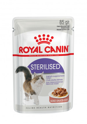 Royal Canin FHN STERILISED in Gravy 24x85g Cena norādīta par 1gb.