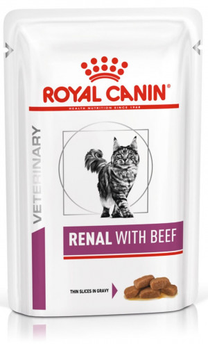 Royal Canin Renal Beef Wet, Cat 85g x 24gab