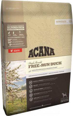 ACANA Free-Run Duck sausā suņu barība ar pīles gaļu 2kg Cena norādīta par 1 gb. un ir spēkā pasūtot 2 gb.