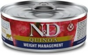 FARMINA N&D NATURAL & DELICIOUS Cat Quinoa Lamb WEIGHT MANAGEMENT 6 x 70g