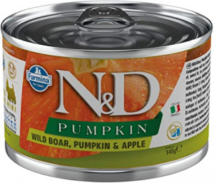 FARMINA N&D NATURAL & DELICIOUS Dog BOAR APPLE PUMPKIN S 6 x 140g