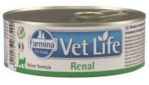FARMINA VET LIFE Cat Renal - konservi kaķiem  85g