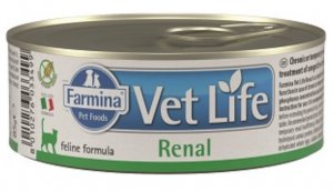 FARMINA VET LIFE Cat Renal - konservi kaķiem 12 x 85g