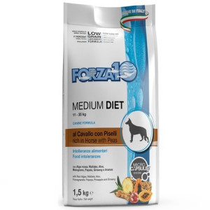 Forza10 Medium Diet with Horse & Peas - sausā barība suņiem 1,5kg