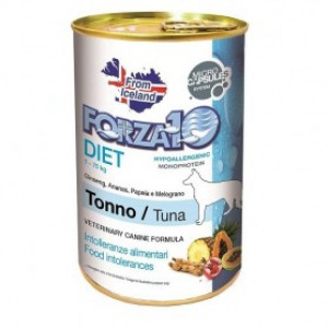 Forza10 Hypoallergenic Diet Line Tuna & Potato - konservi suņiem 400g Cena norādīta par 1 gb. un ir spēkā pasūtot 6 gb.