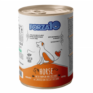 Forza10 Maintenance konservi suņiem ar ZIRGA gaļu, ķirbi un cukīni 400g Cena norādīta par 1 gb. un ir spēkā pasūtot 6 gb.
