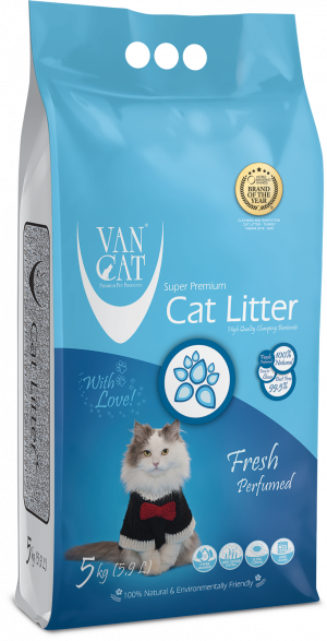 VAN CAT Fresh - cementējošas smiltis kaķu tualetei 5kg