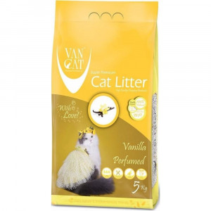 VAN CAT Compact Vanilla - cementējošas smiltis kaķu tualetei, ar vaniļu 5kg Cena norādīta par 1 gb. un ir spēkā pasūtot 2 gb.