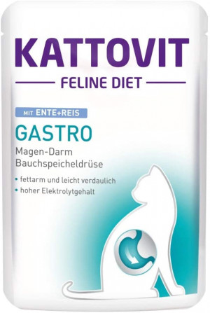 Kattovit Gastro ar pīli un rīsiem 12 x 85g