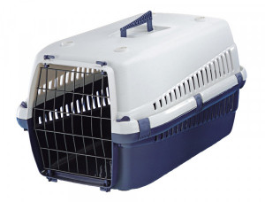 Nobby - Transportēšanas  konteineris maziem suņiem ,kaķiem. zils/balts 54 x 38 x 33 cm