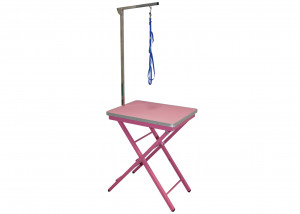 Show Tech Groom-X Ringside Table pink Show Table - grūminga galds 60 x 45 x 73-82 cm