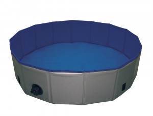 NOBBY Suņu baseins "Cover'' Ø 160 x 30 cm, zils/pelēks