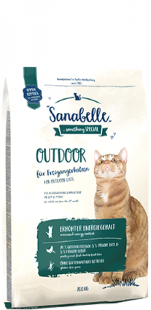 SANABELLE Adult Outdoor - sausā barība kaķiem 2kg Cena norādīta par 1 gb. un ir spēkā pasūtot 2 gb