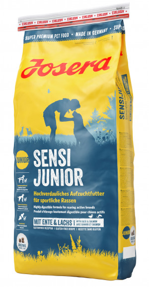 Josera Sensi Junior 15kg. Cena norādīta par 1 gb. un ir spēkā pasūtot 2 gb.