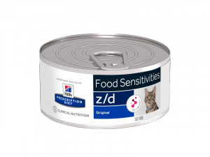 HILLS PD Z/D Hill's Prescription Diet Food Sensitivities 156g x6gab. Cena norādīta par 1 gb. un ir spēkā pasūtot 6 gb.