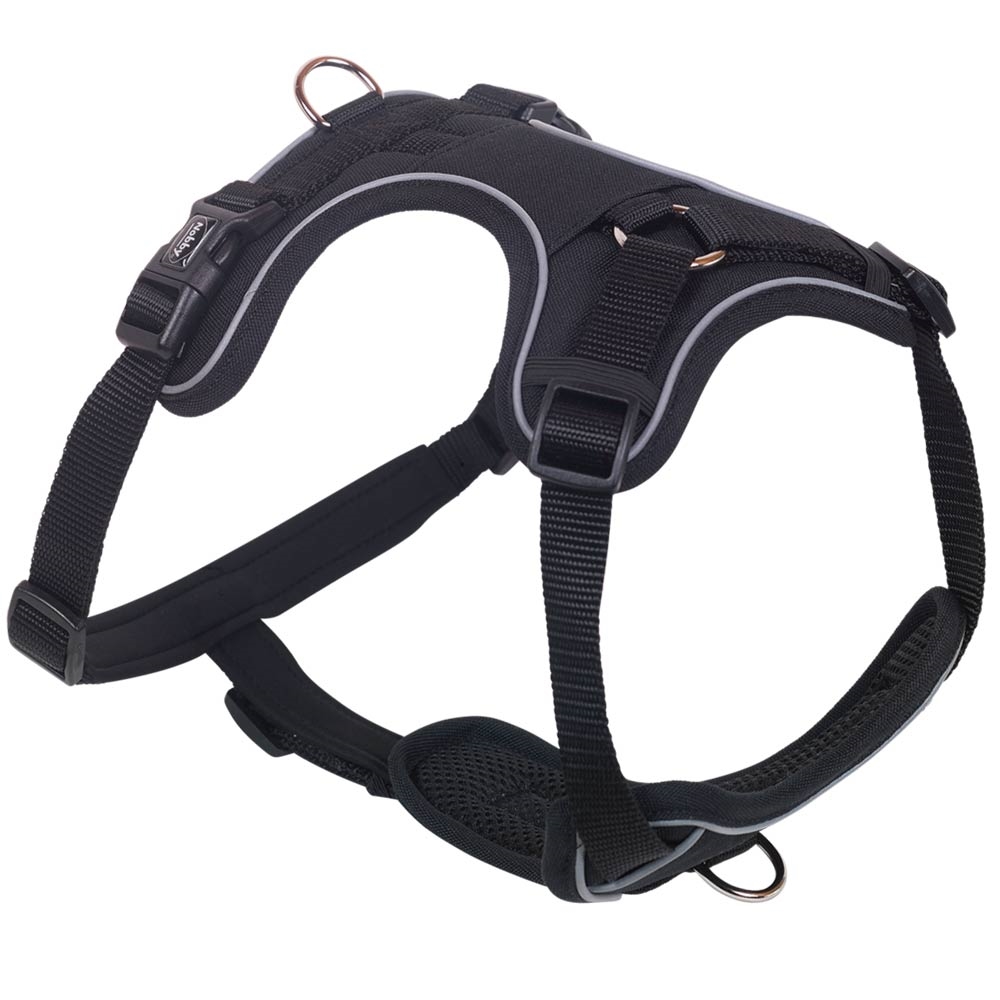Nobby Classic Harness Köpek Göğüs Tasması 25 mm X 70/90 Cm Siyah