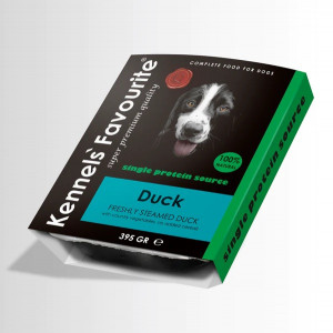 Kennels' Favourite Superpremium food for dogs with duck 395g- suņu konservi ar pīli, cena ir norādīta par 1gab