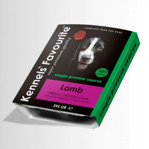 Kennels' Favourite Superpremium food for dogs with lamb 395g- suņu konservi ar jēra gaļu.