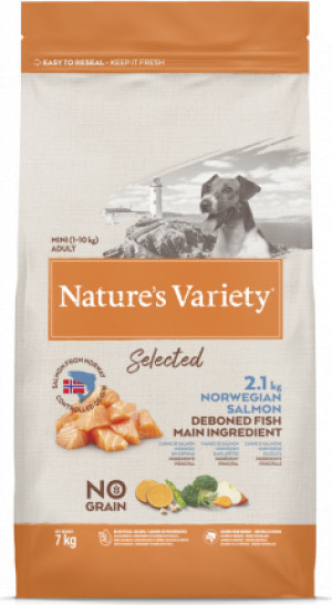 Nature's Variety Dog Selected Mini Adult Norwegian Salmon 7kg