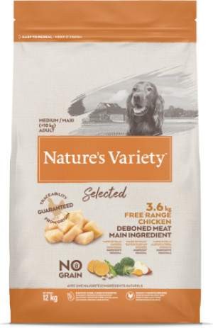 Nature's Variety Dog Selected Medium Adult Free Range chicken 12 kg