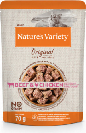 Konservi Nature's Variety Cat Original Beef and Chicken 0.070 kg