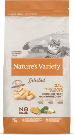 Nature's Variety Cat Selected Sterilized Free Range Chicken 7Kg