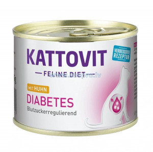 Kattovit Diabetes Huhn 6x185g