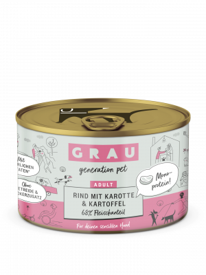 GRAU Rind Mit Karotte & Kartoffel  200g