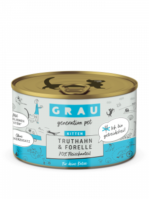 GRAU Kitten Truthahn & Forelle 200g