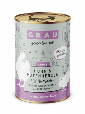 GRAU Huhn & Putenherzen 400g