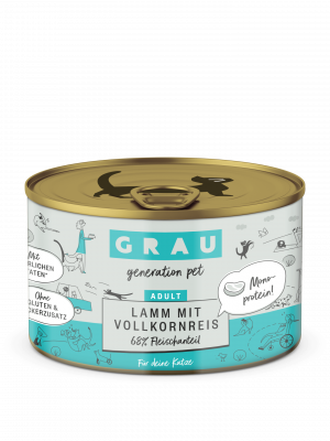 GRAU Lamm Mit Vollkornreis 200g