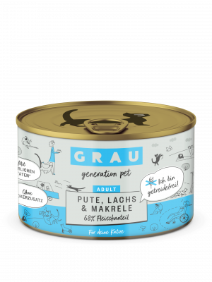 GRAU Pute, Lachs & Makrele 200g