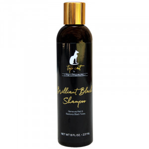 CHRIS CHRISTENSEN Top Cat Brilliant Black Shampoo - noņem sarkano toni un uzlabo melno toni, 237ml