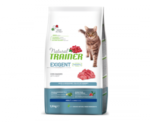 NATURAL TRAINER CAT EXIGENT ADULT WITH BEEF 1.5KG
